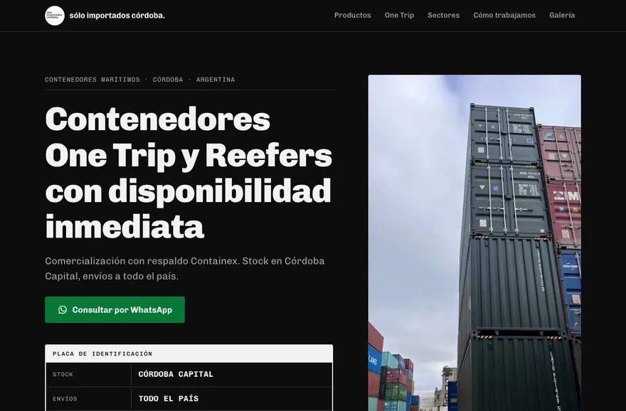 Vista previa de la versión Placa técnica oscura: fondo carbón, misma ficha de especificaciones